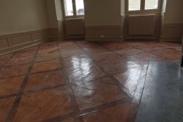 Vieu parquet avant travaux